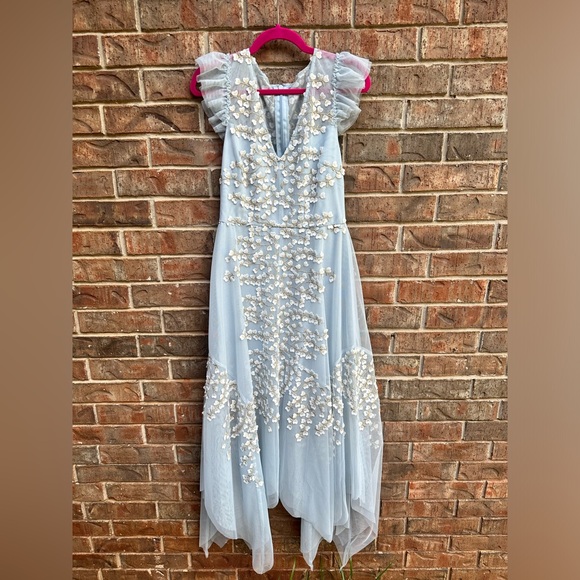 BCBG MAXAZRIA Floral Appliqué midi dress - Picture 4 of 6